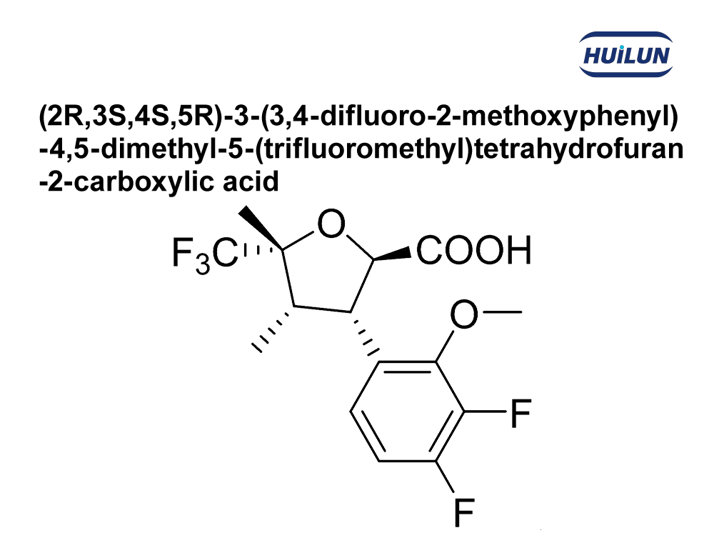(2R,3S,4S,5R)-3-(3,4-difluoro-2-methoxyphenyl)-4,5-dimethyl-5-(trifluoromethyl)tetrahydrofuran-2-carboxylic acid