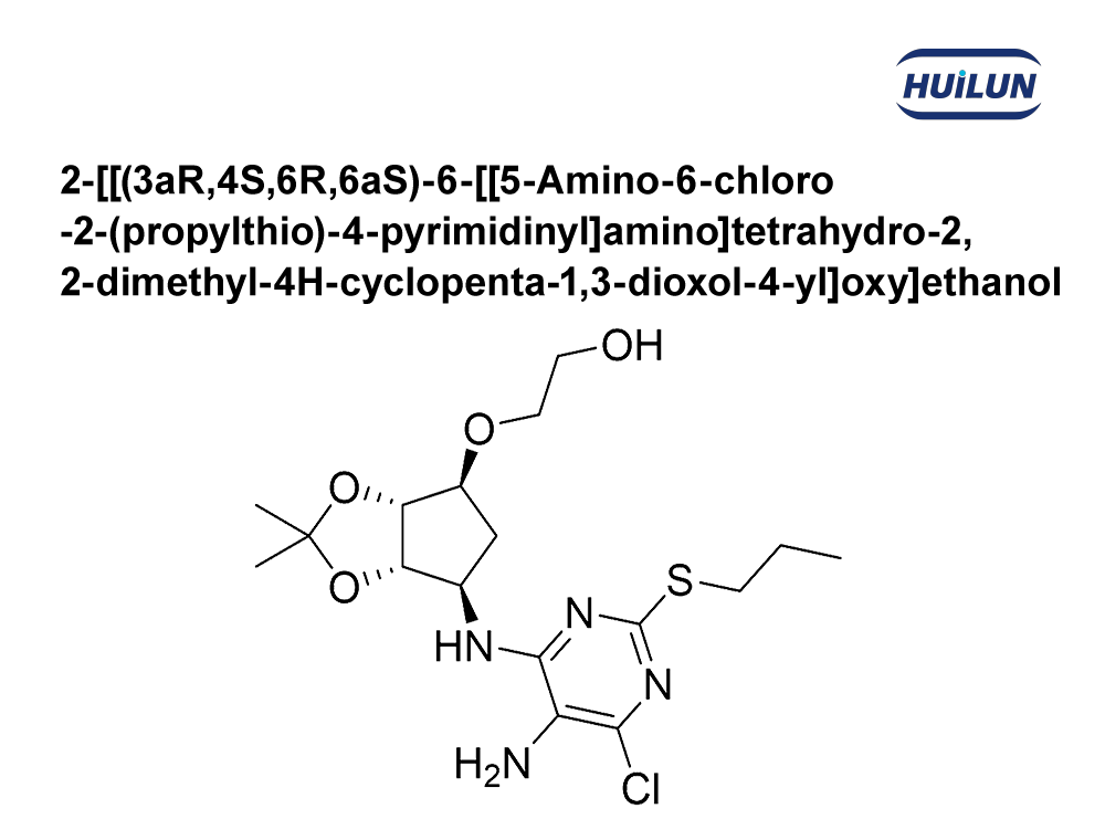 2-[[(3aR,4S,6R,6aS)-6-[[5-Amino-6-chloro-2-(propylthio)-4-pyrimidinyl]amino]tetrahydro-2,2-dimethyl-4H-cyclopenta-1,3-dioxol-4-yl]oxy]ethanol